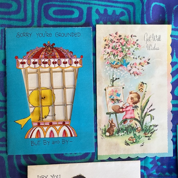 9 Vintage 1960’s Child’s Get Well Cards Previously Owned, Fresh From the Attic! - Picture 3 of 11